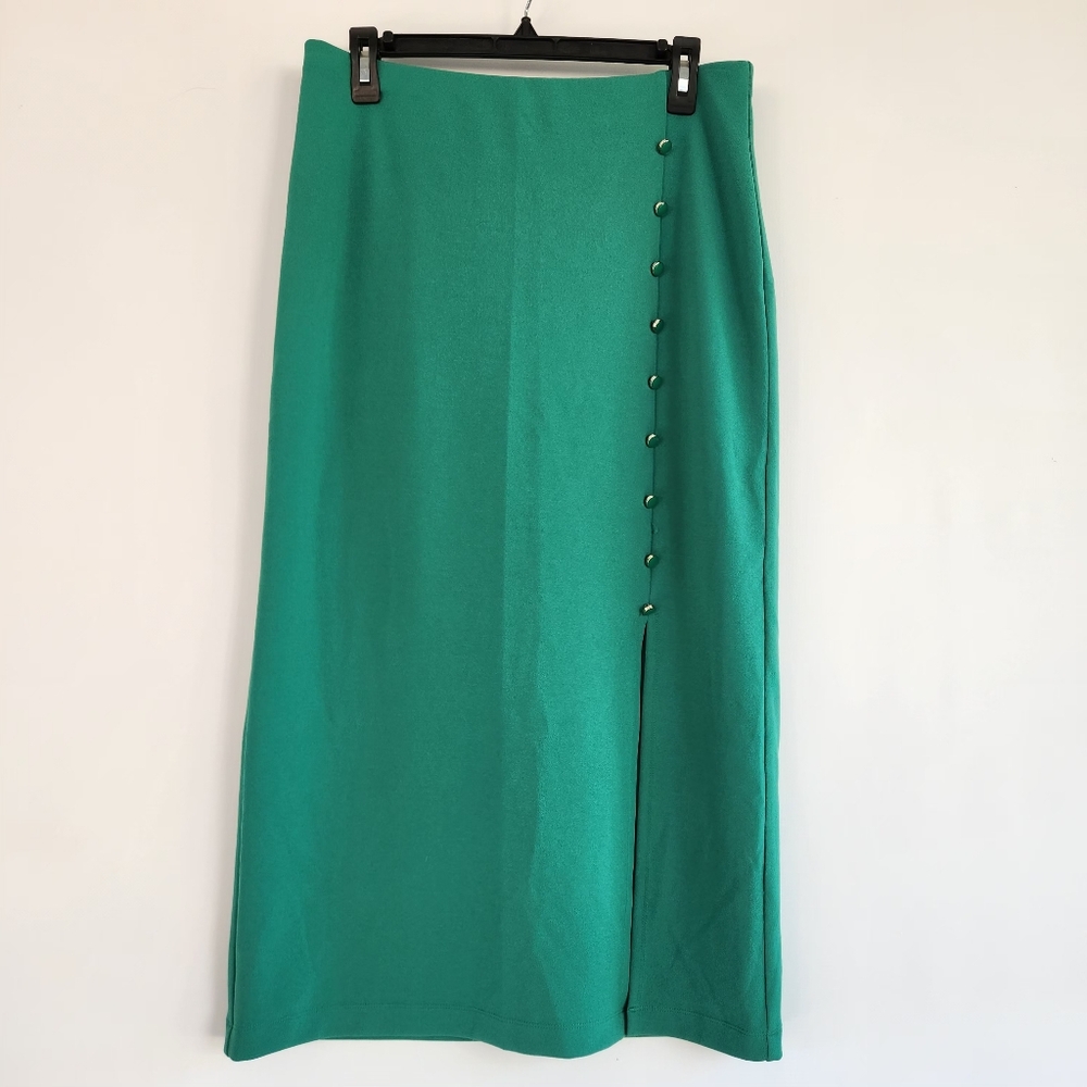 Emerald Green Pencil Skirt